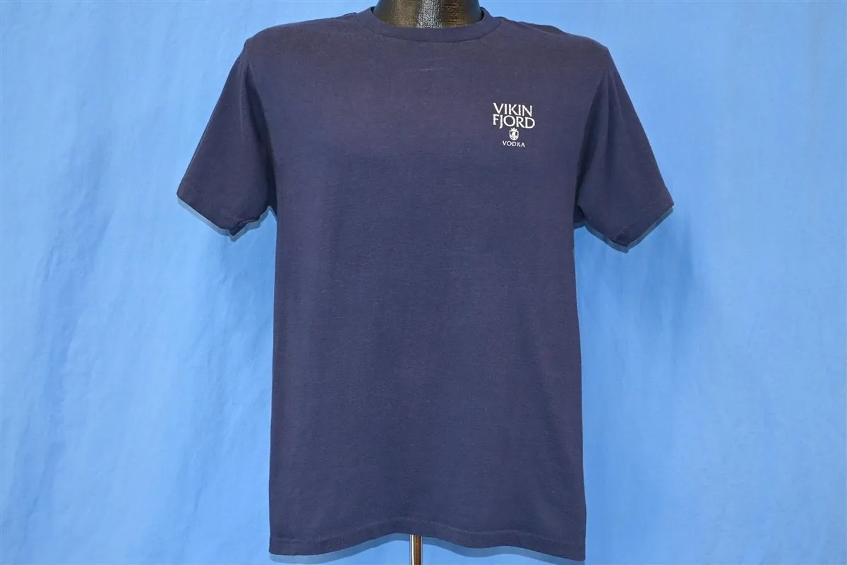 80s Vikin Fjord Vodka Born in Glacier t-shirt Medium