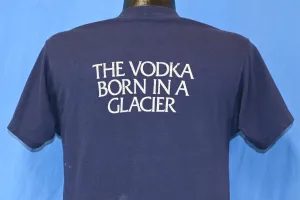 80s Vikin Fjord Vodka Born in Glacier t-shirt Medium