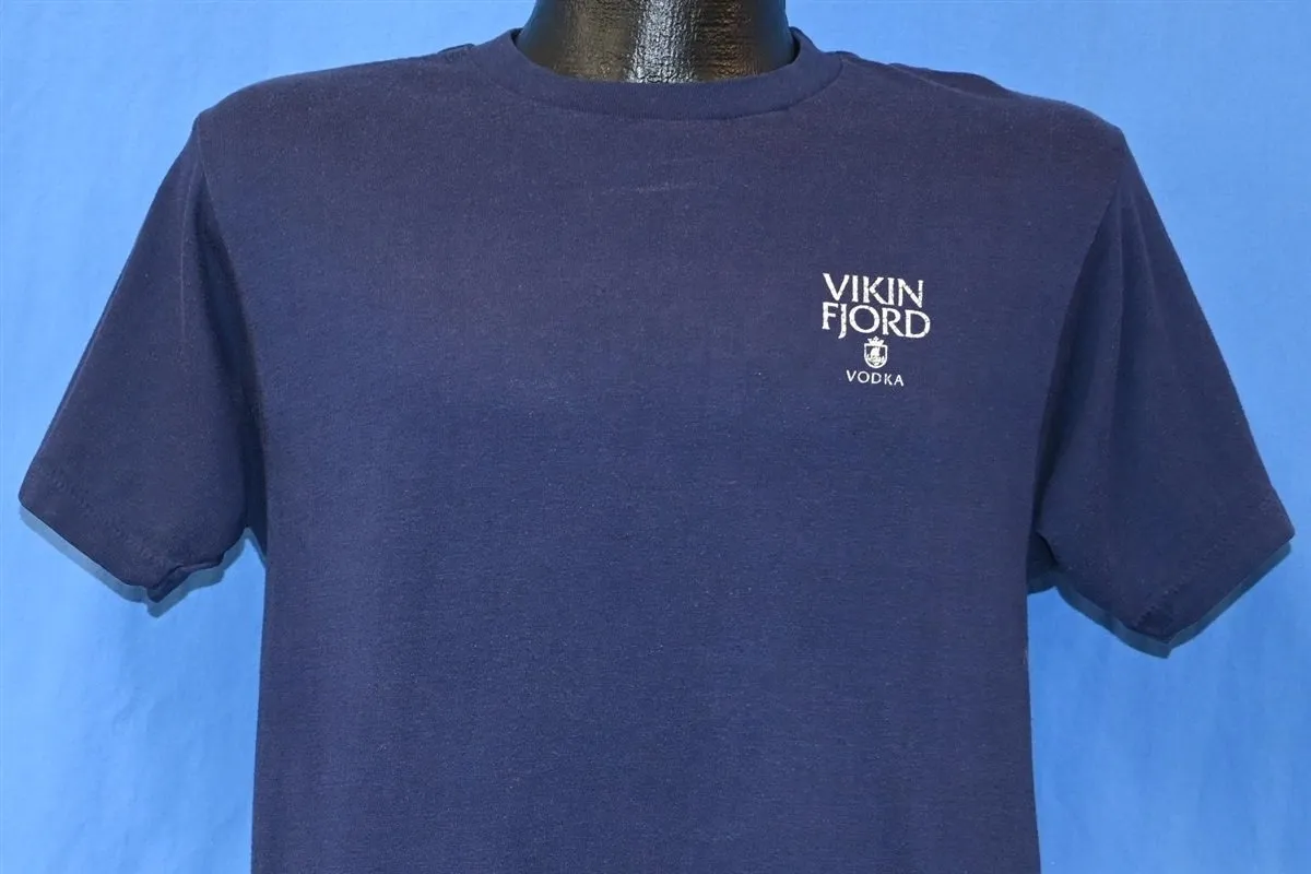 80s Vikin Fjord Vodka Born in Glacier t-shirt Medium