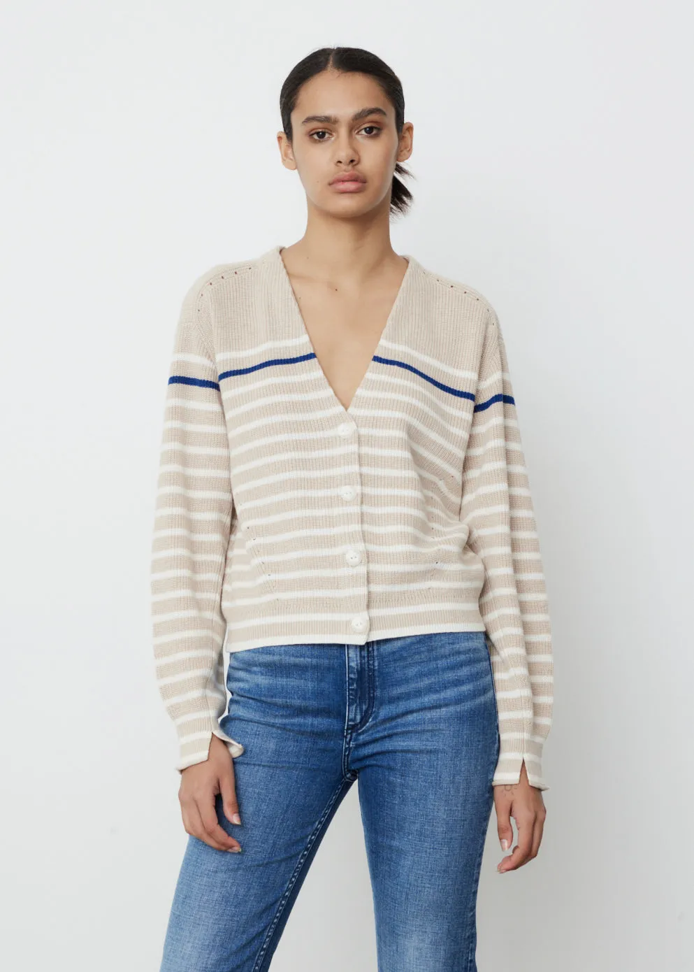 Ann Striped Cardigan