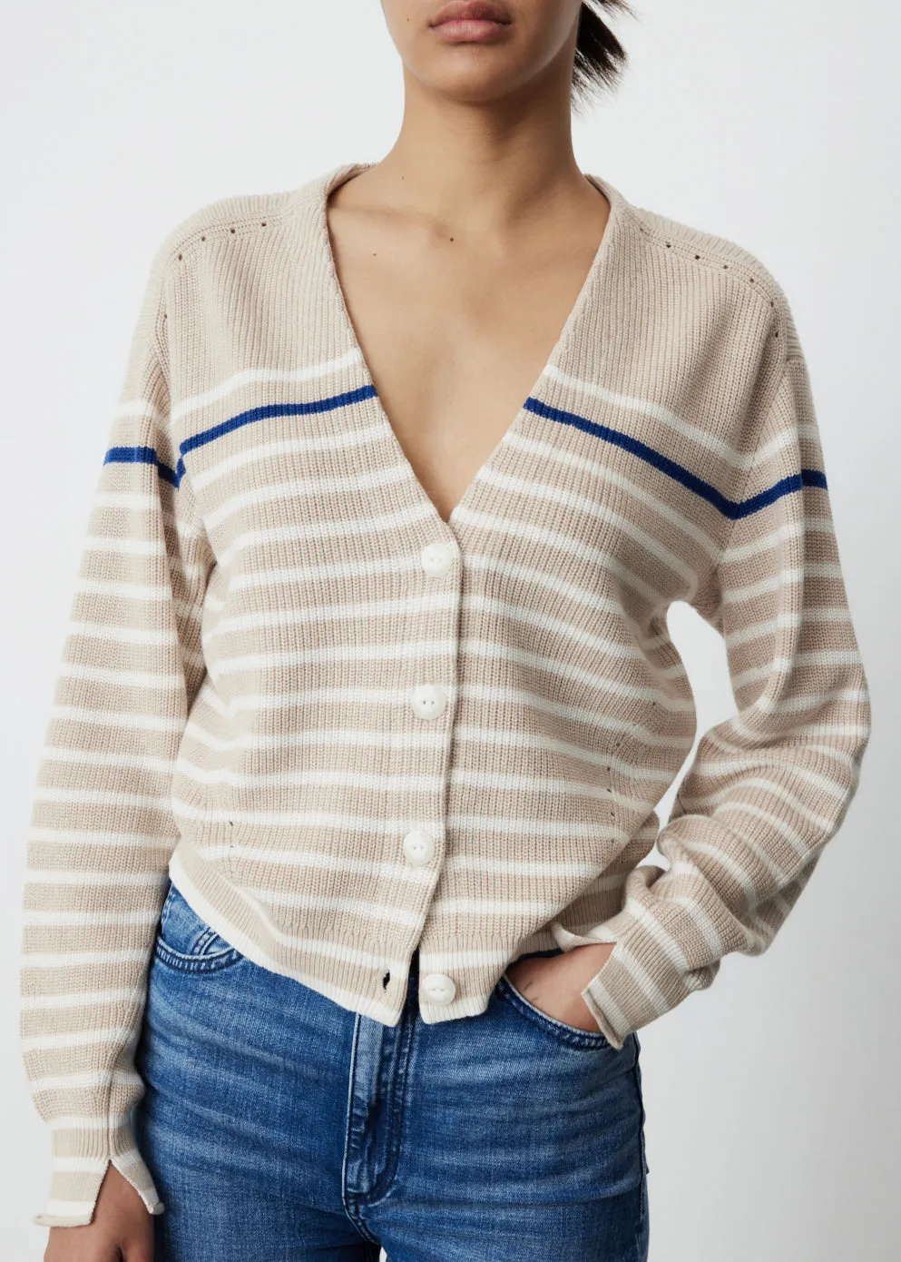 Ann Striped Cardigan