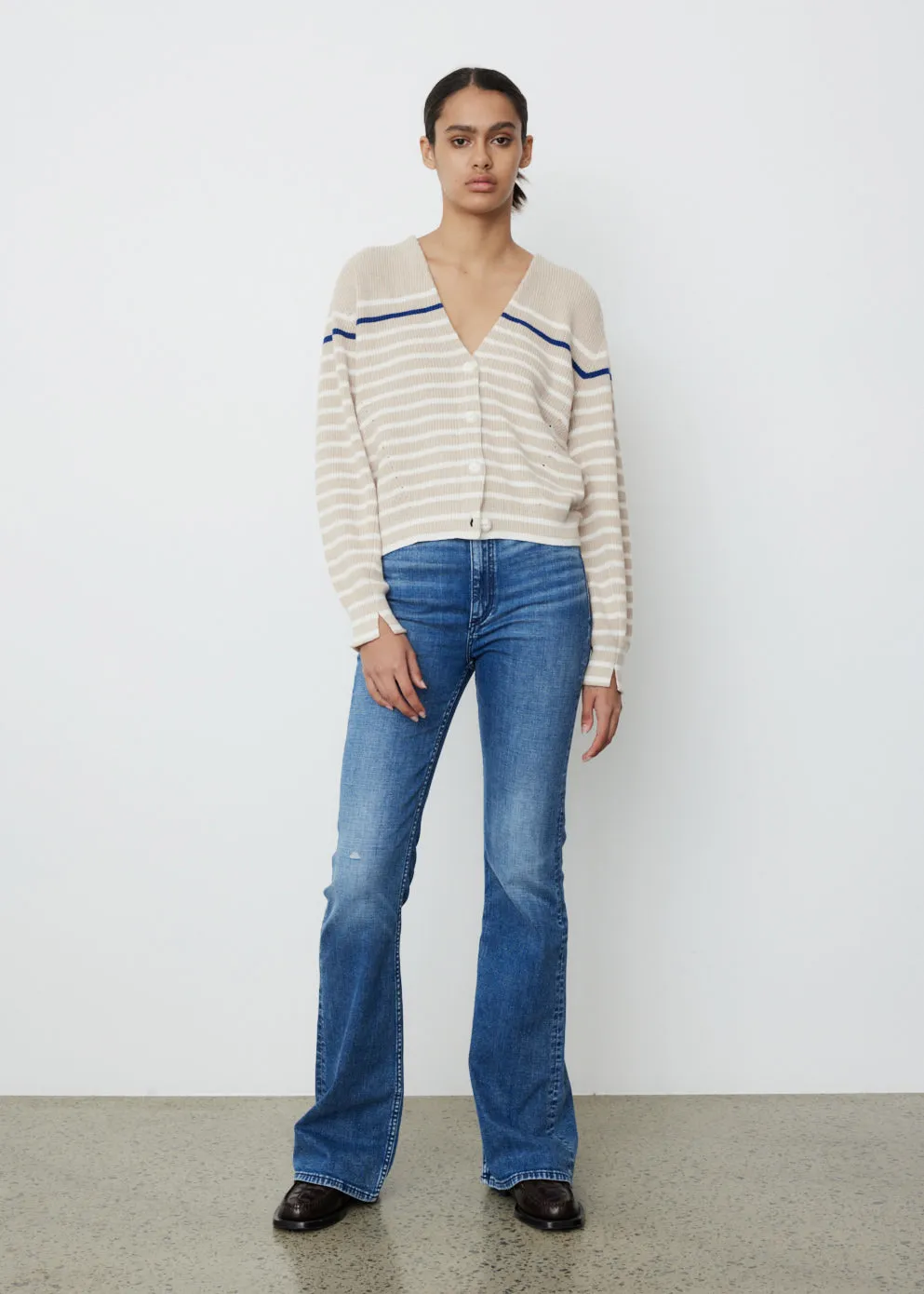 Ann Striped Cardigan