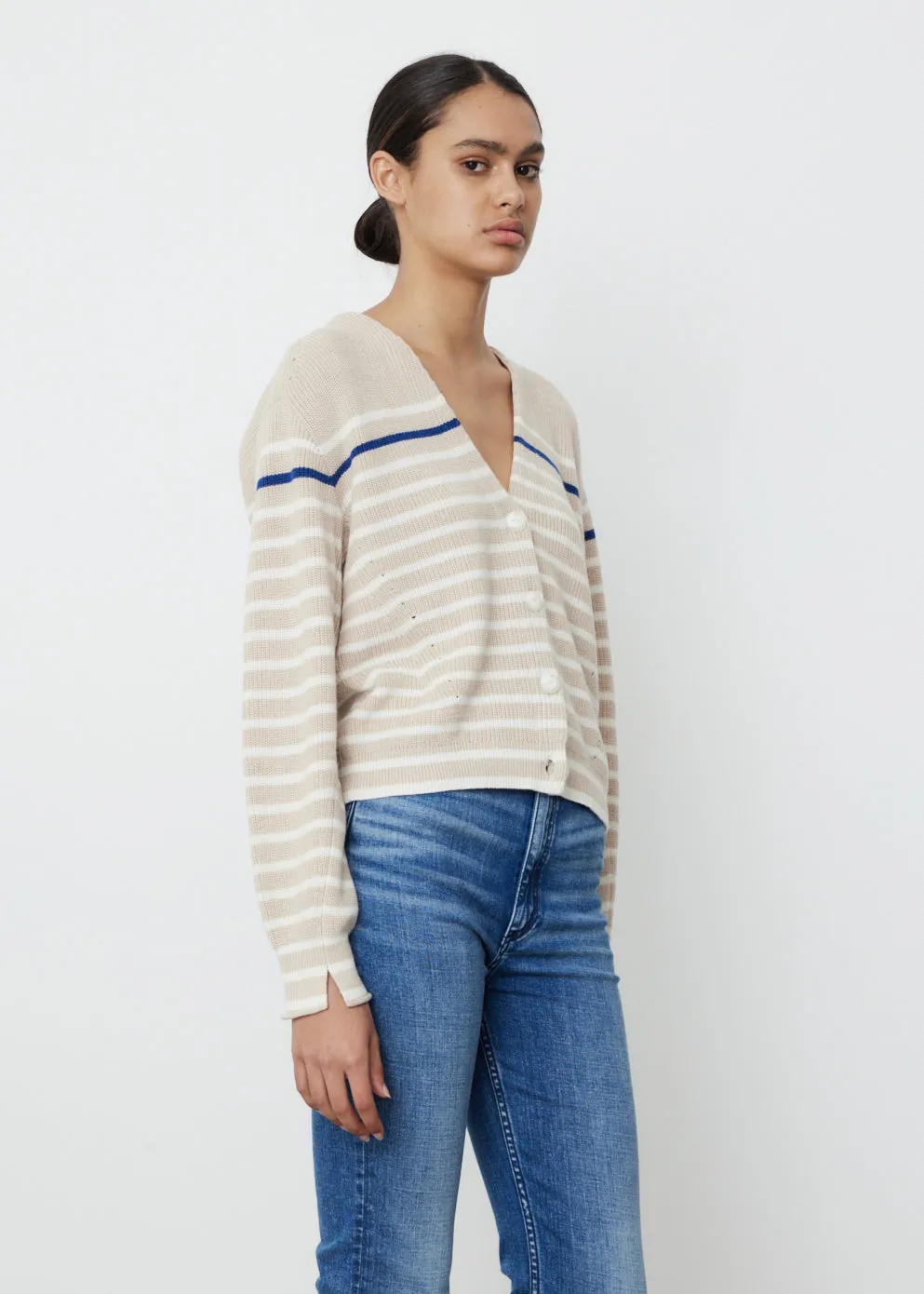 Ann Striped Cardigan