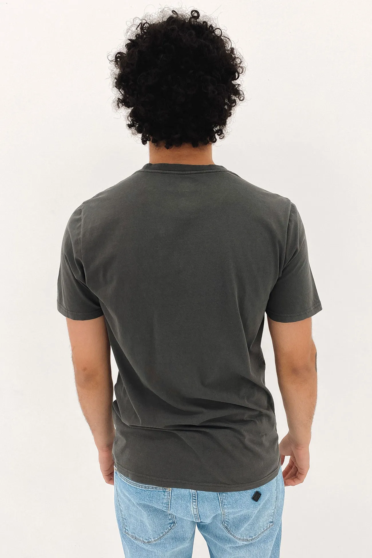 Aus Wash Short Sleeve Tee Black