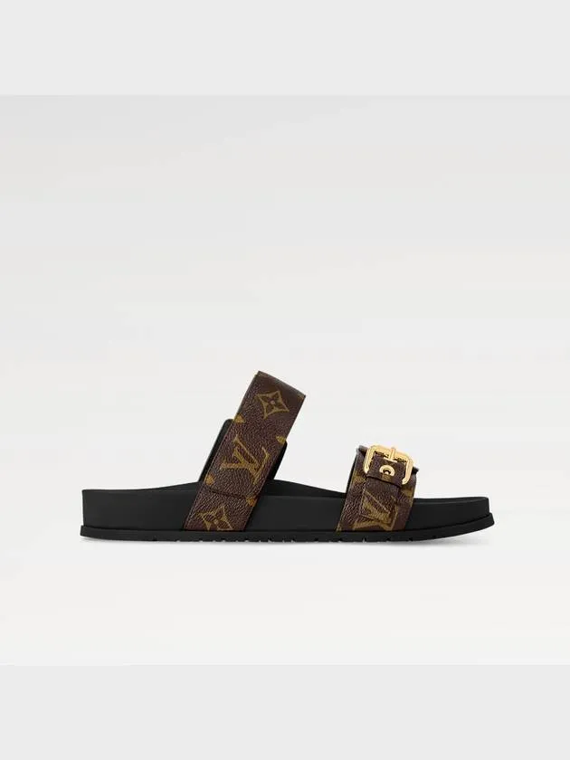 Bom Dia Flat Comfort Mule Sandals Monogram Women