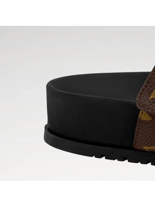 Bom Dia Flat Comfort Mule Sandals Monogram Women