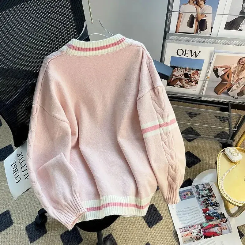 Bow Knit Cardigan – Kawaii Preppy Lolita Sweater From Kawaii Stop