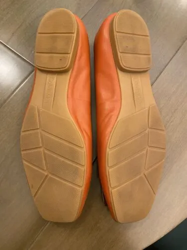 Calvin Klein Shoes Orange Womens Buckle Slip On Ballet Flat Size 8.5