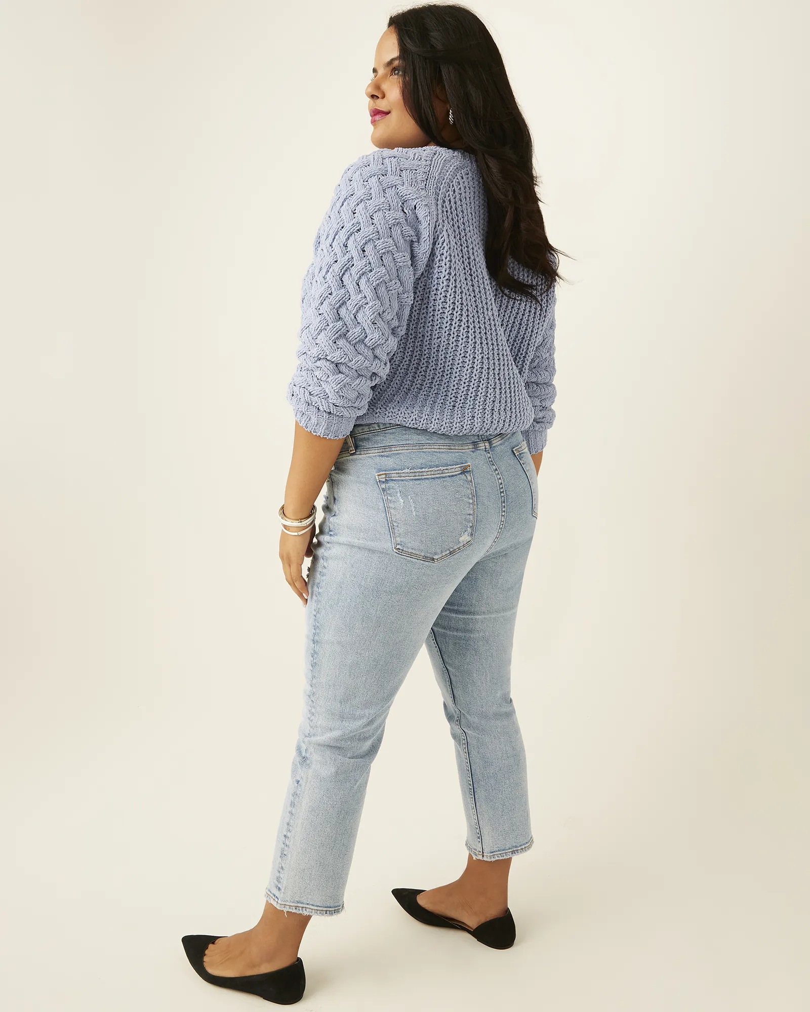 Cordelia Slim Straight-Leg Jeans | Light Wash
