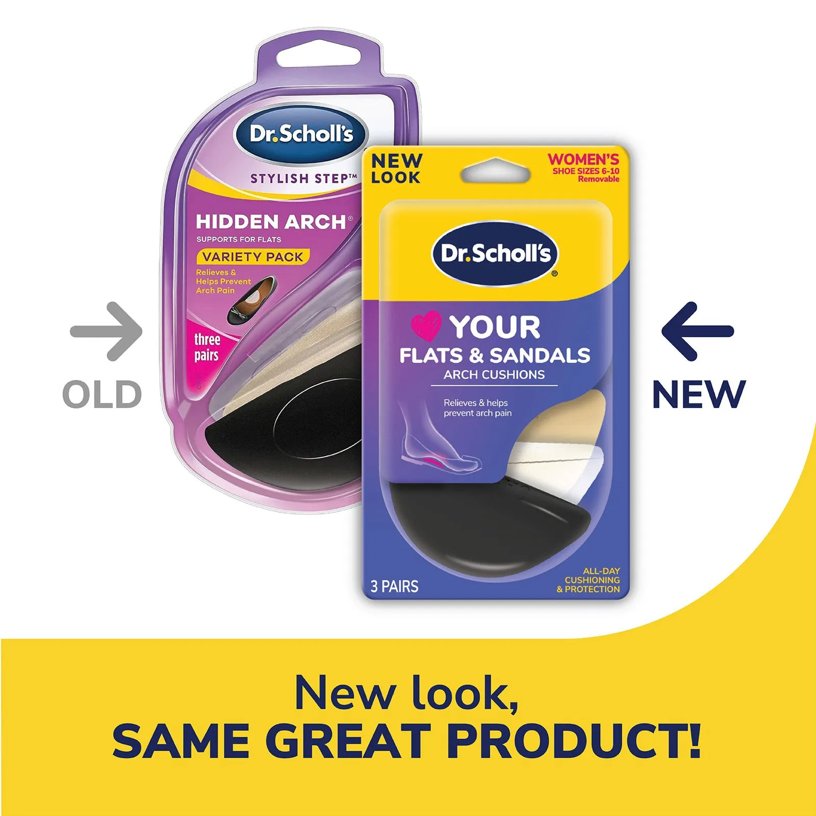 Dr.Scholl's Love Your Flats & Sandals Arch Cushion 3s