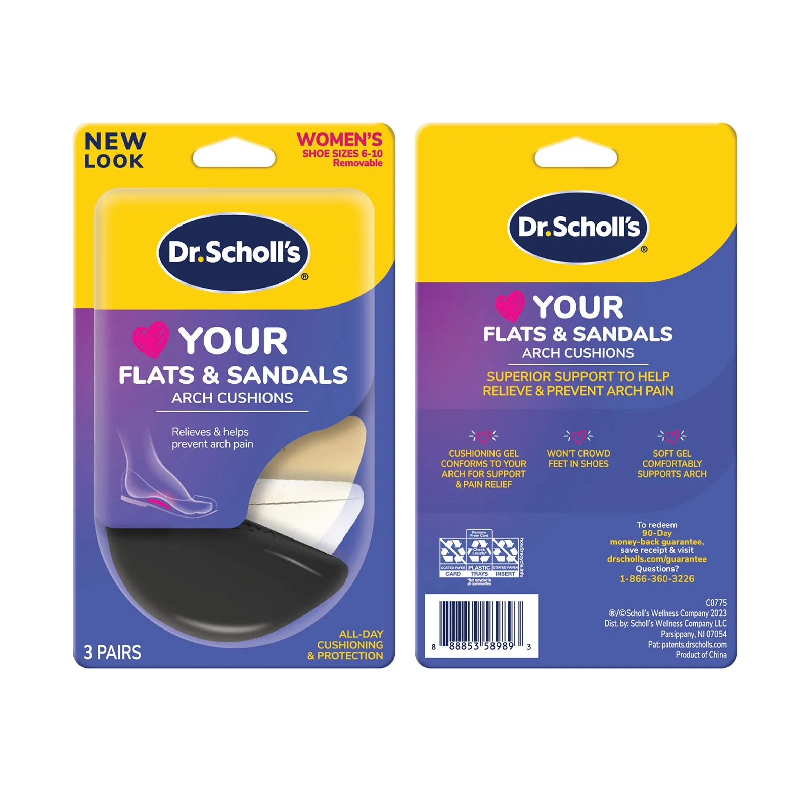 Dr.Scholl's Love Your Flats & Sandals Arch Cushion 3s