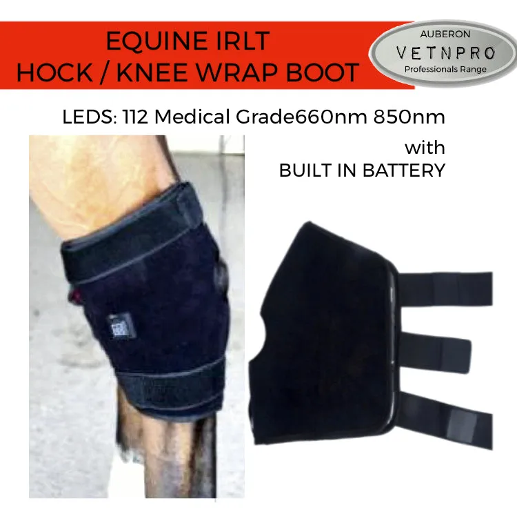 Equine NEW! Infrared Red Light Therapy HORSE KNEE HOCK BOOTS BUILT IN BATTERY WIRELESS CE Cert 112LED 660nm 850nm