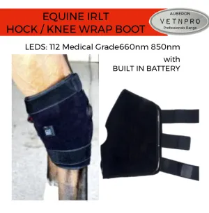 Equine NEW! Infrared Red Light Therapy HORSE KNEE HOCK BOOTS BUILT IN BATTERY WIRELESS CE Cert 112LED 660nm 850nm