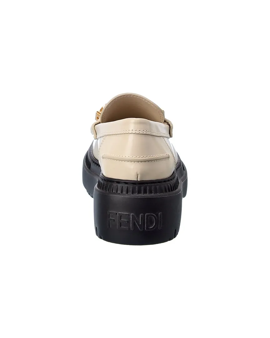 FENDI Fendigraphy Leather Loafer