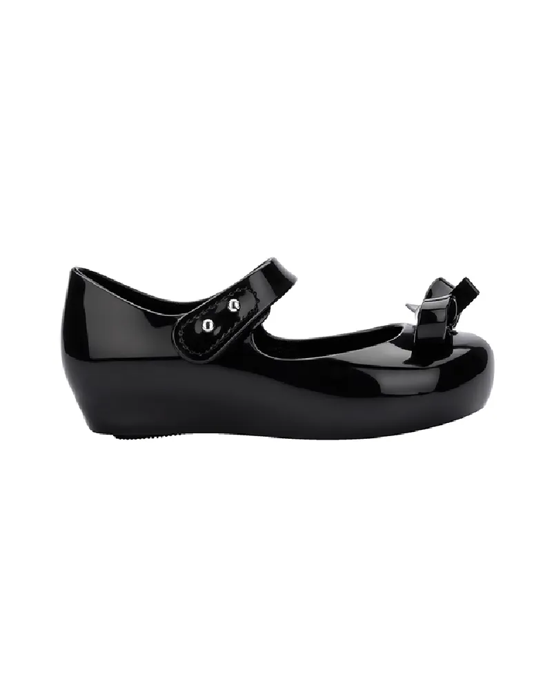 Girls Black Ultragirl Bow BB Ballerina