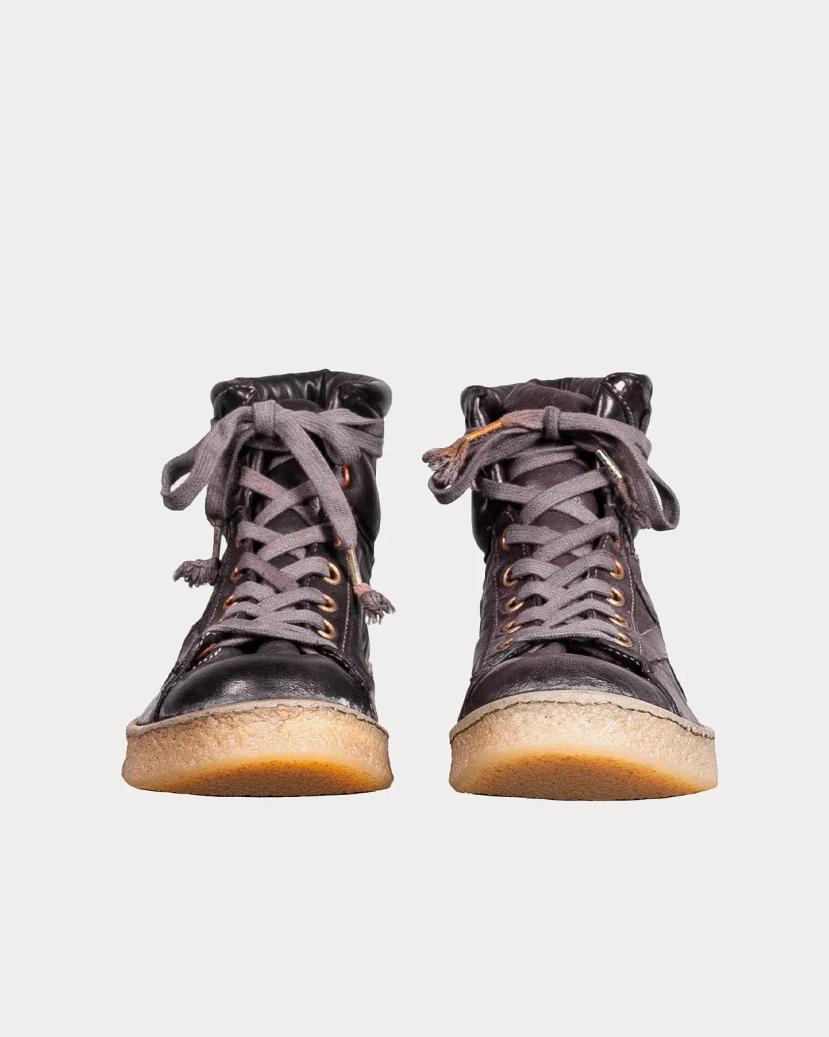 Grit Black Mid Top Sneakers