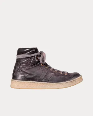 Grit Black Mid Top Sneakers