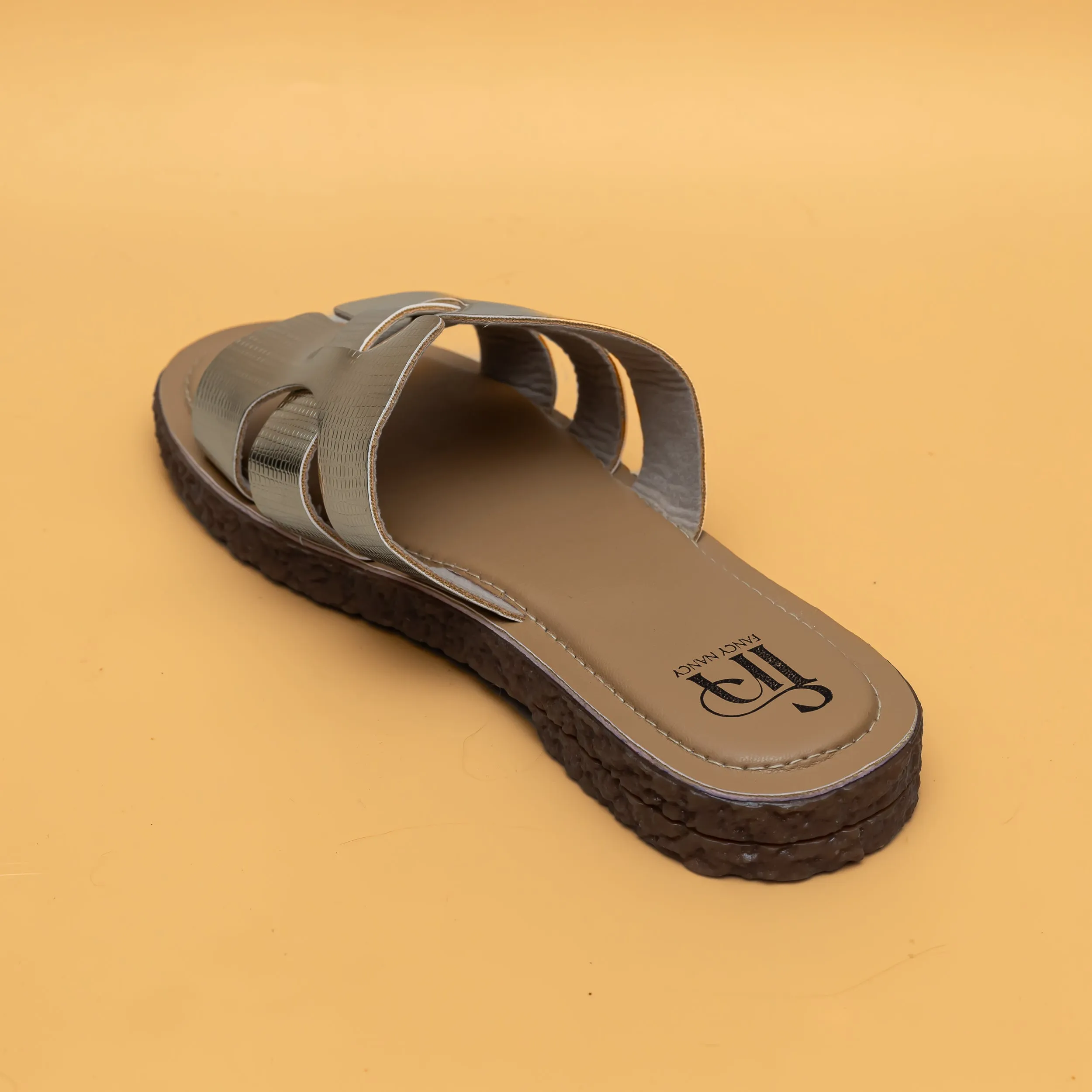 H Strap Flats-Golden