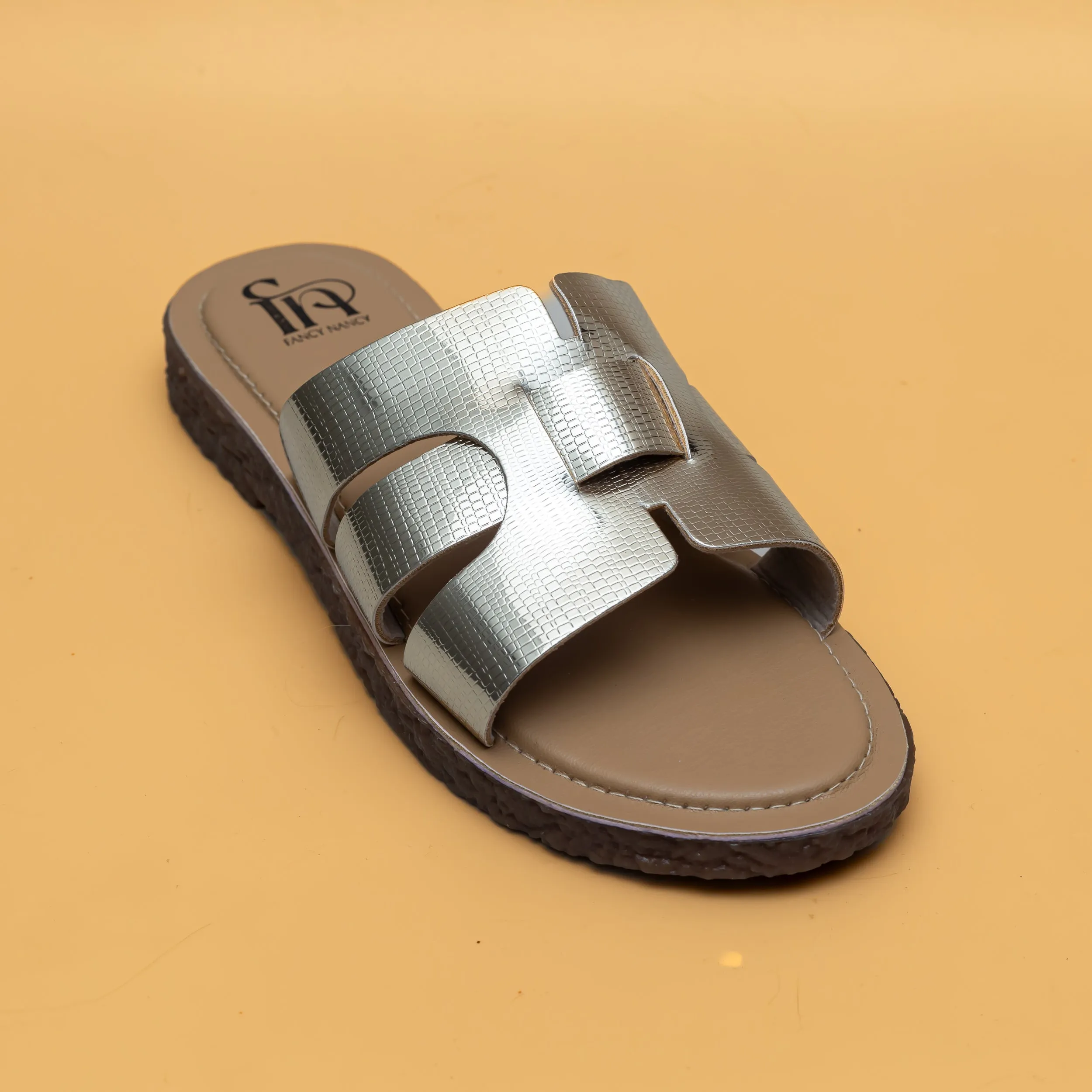 H Strap Flats-Golden