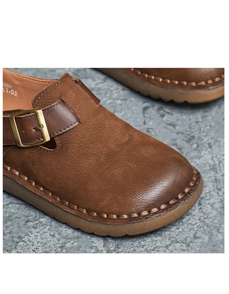 Handmade Soft Leather Comfortable Clogs for Women