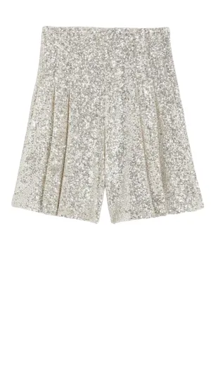High-Waisted Sparkle Shorts