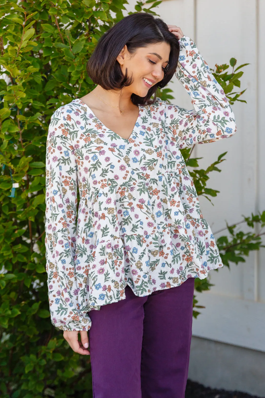 I Think I Can V-Neck Floral Top - 9/13/2024