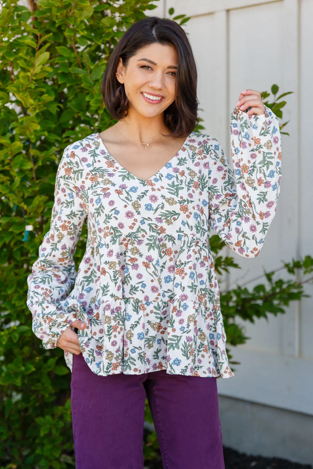 I Think I Can V-Neck Floral Top - 9/13/2024
