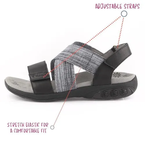 Jessica Leather Cross Strap Therafit