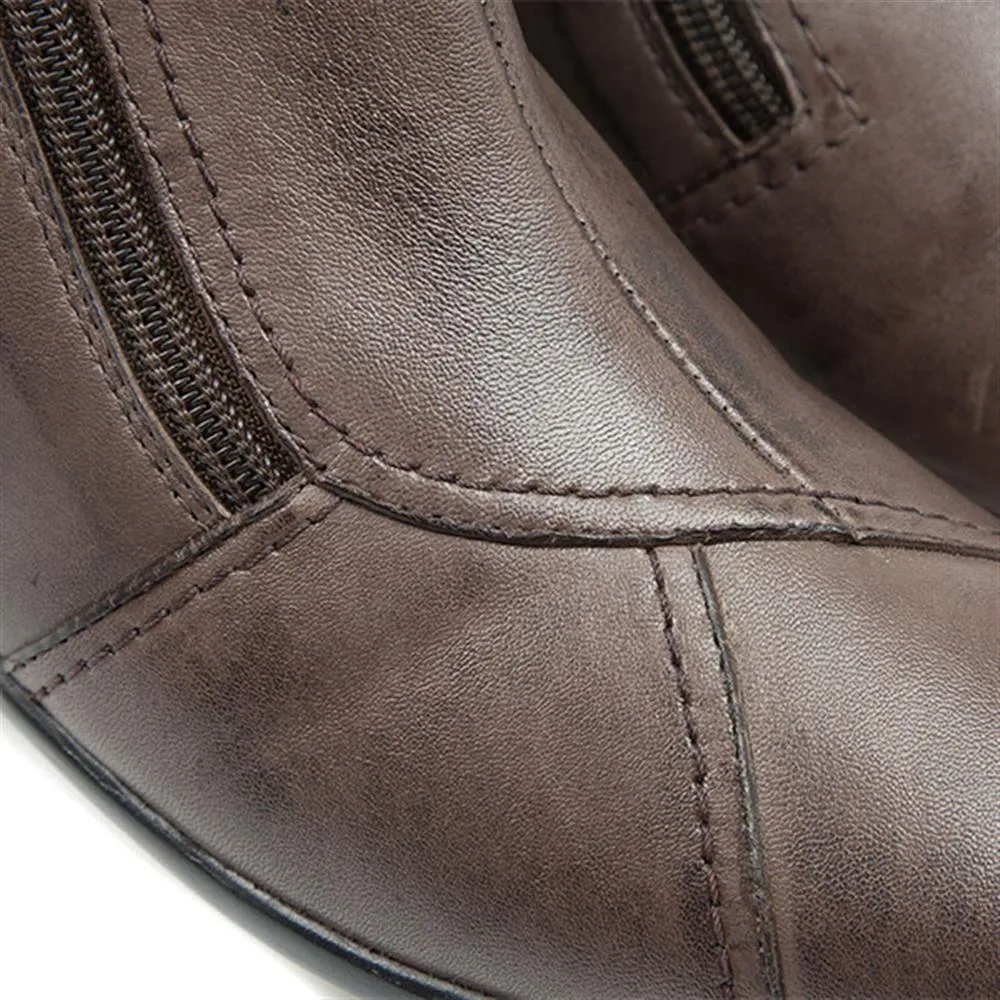 Leather Ladies Ankle Boots - HSKEMP1811 / 146 311