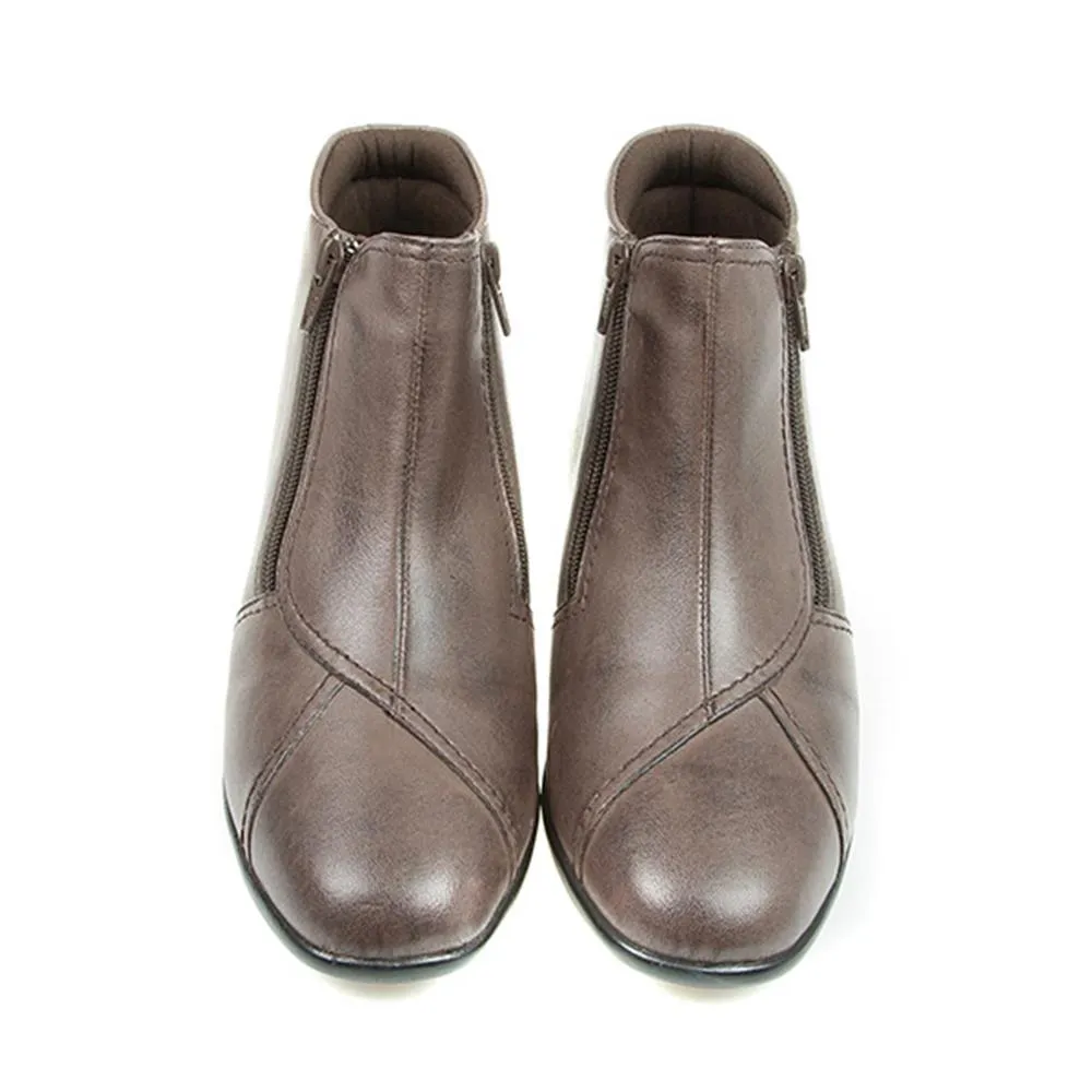 Leather Ladies Ankle Boots - HSKEMP1811 / 146 311