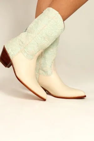 LIGHT MINT WESTERN BOOTS SENIA