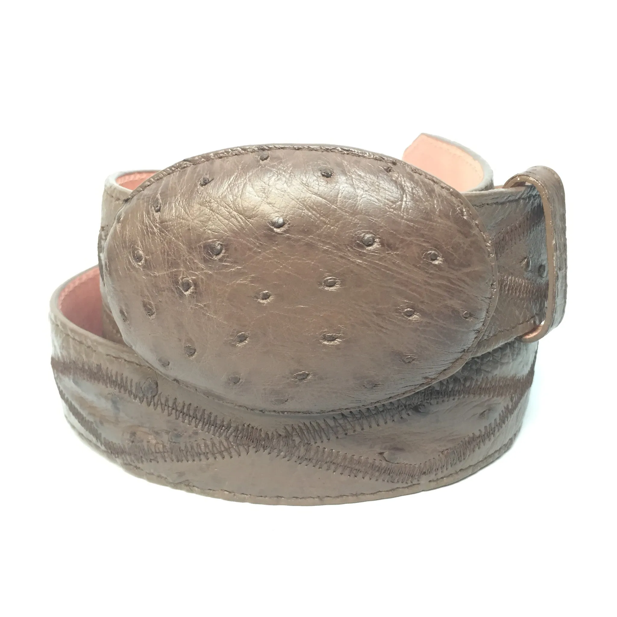 Los Altos Boots Ostrich Cross Stitch Belt