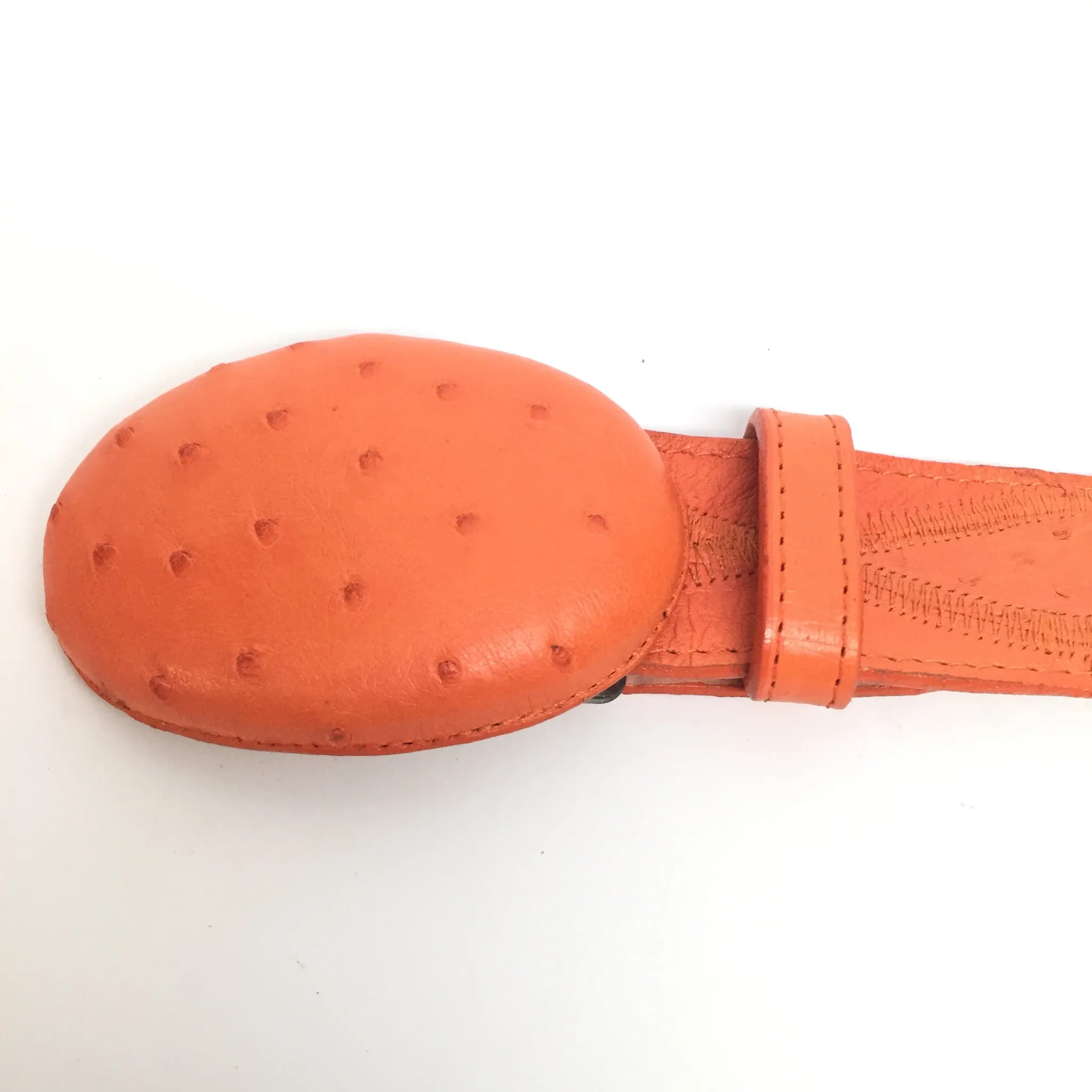 Los Altos Boots Ostrich Cross Stitch Belt