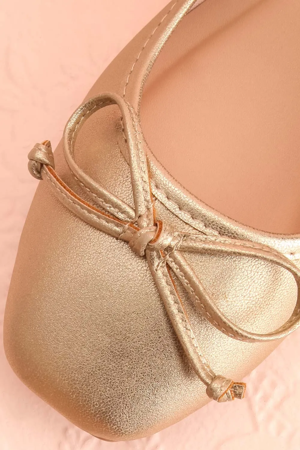 Maree Gold | Ballet Flats w/ Bow