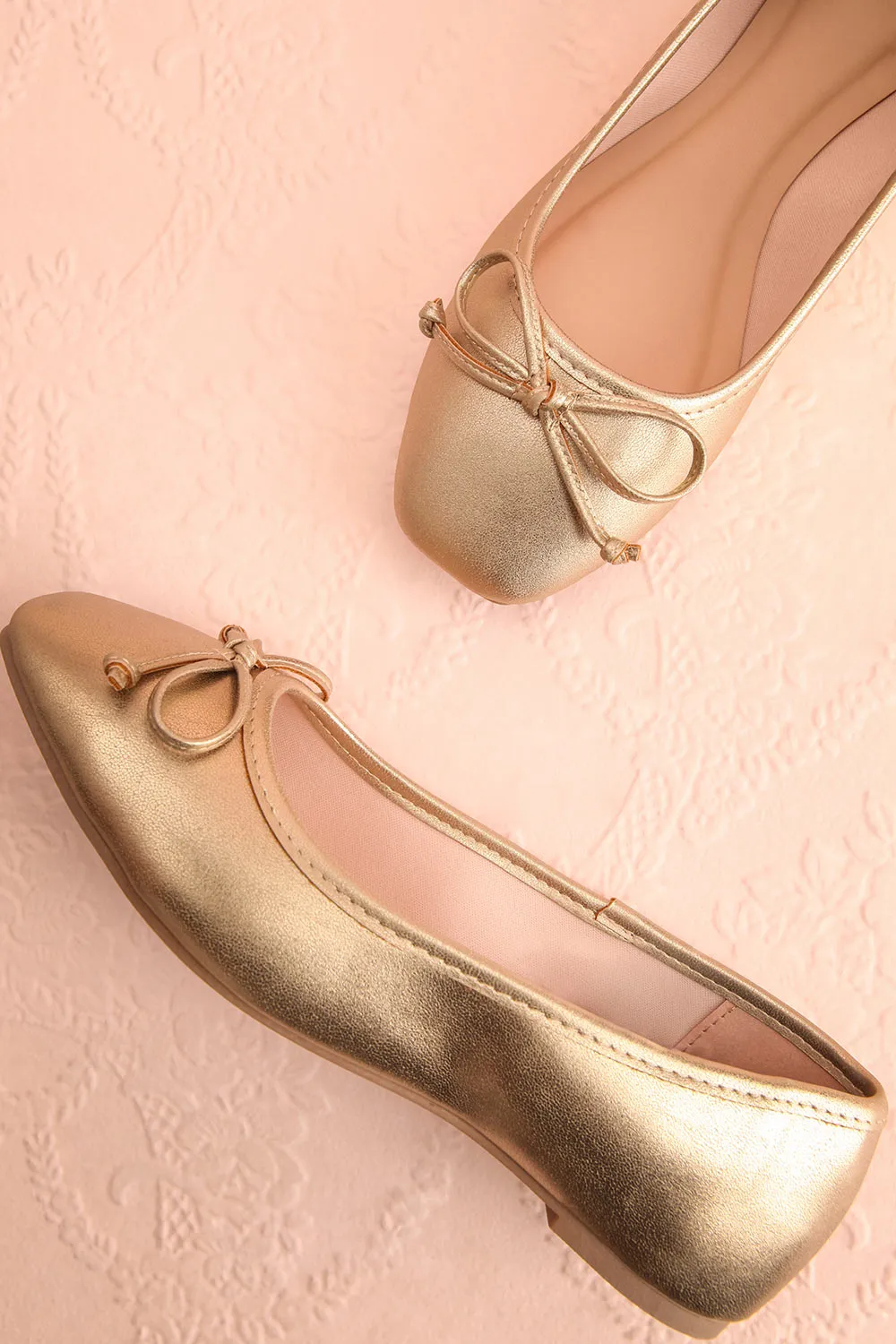 Maree Gold | Ballet Flats w/ Bow
