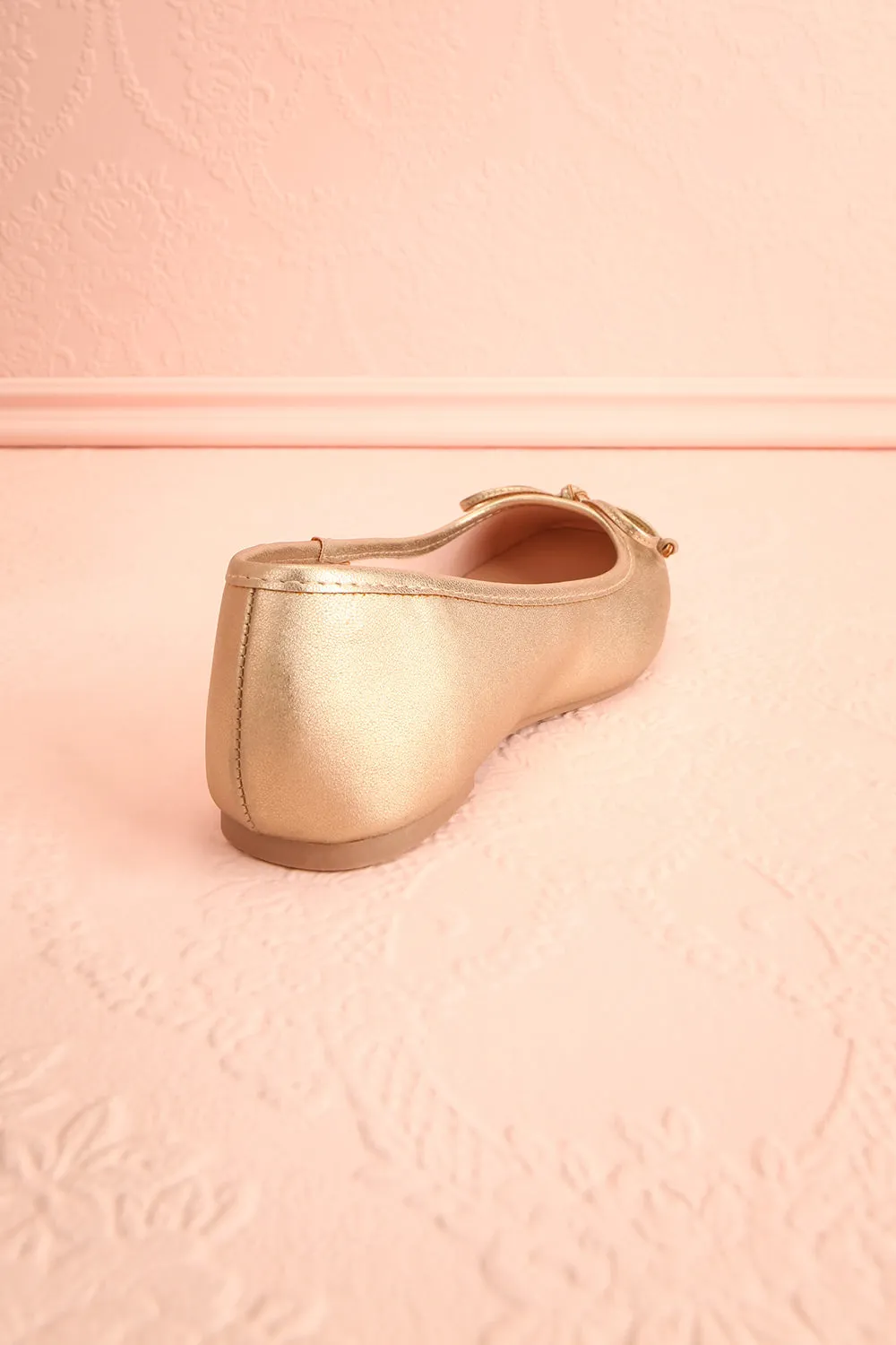 Maree Gold | Ballet Flats w/ Bow
