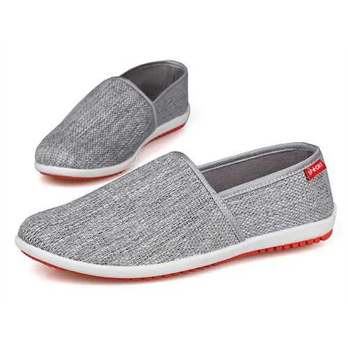Men Shoes Cotton Blend Low Top Slip On Casual Outdoor Comfortable Flats