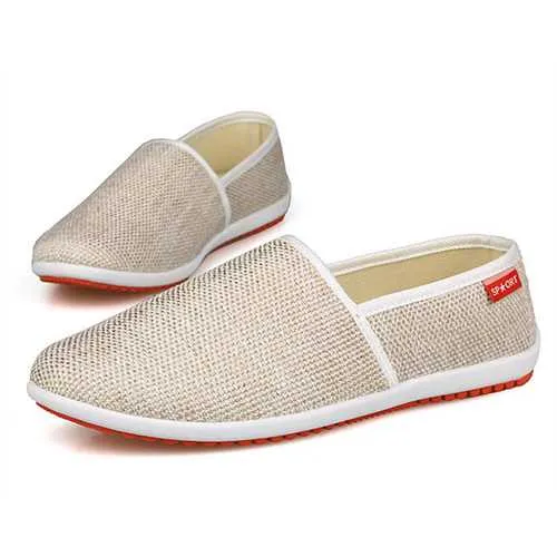 Men Shoes Cotton Blend Low Top Slip On Casual Outdoor Comfortable Flats
