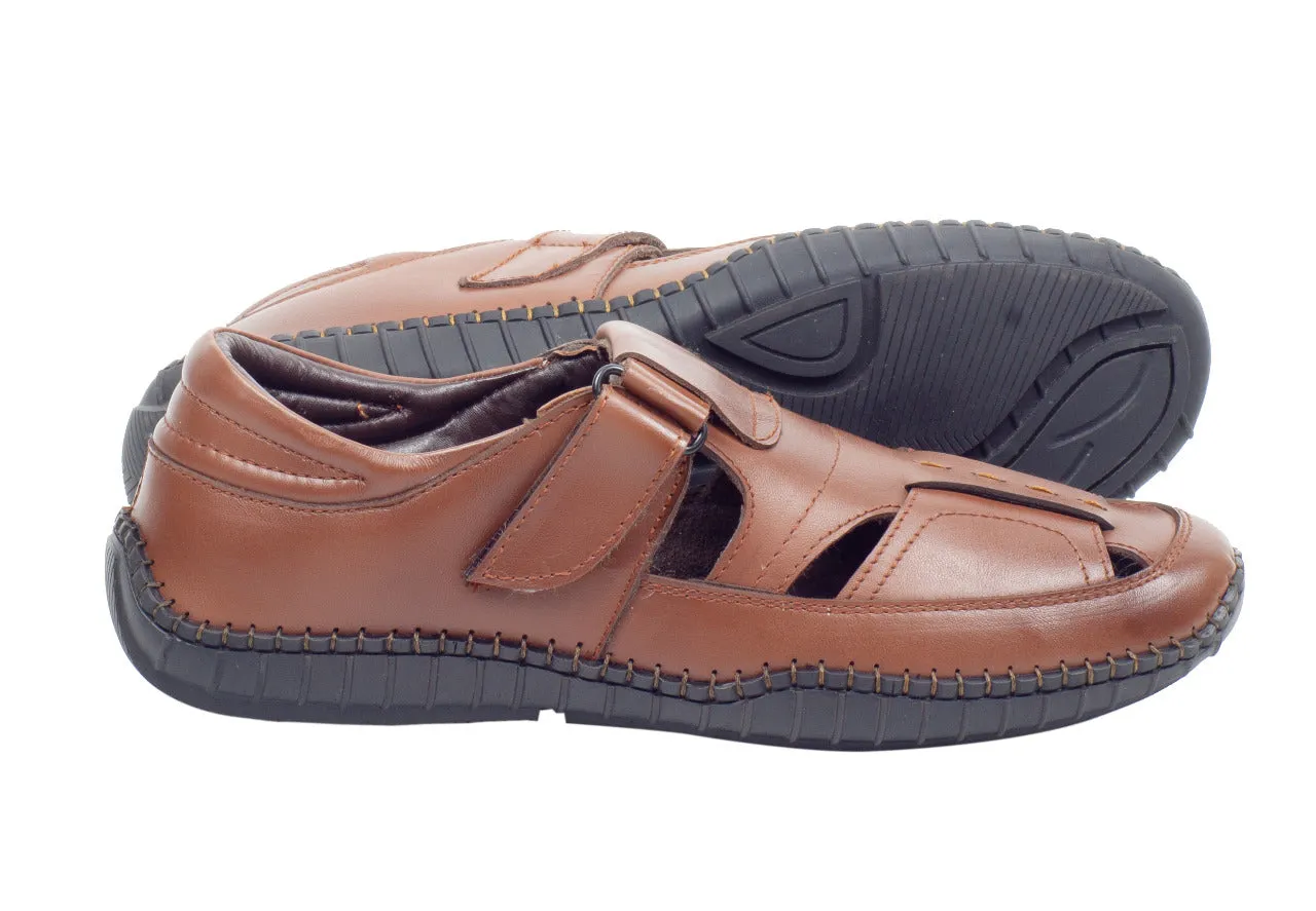 Mens leather fisherman sandal 996504
