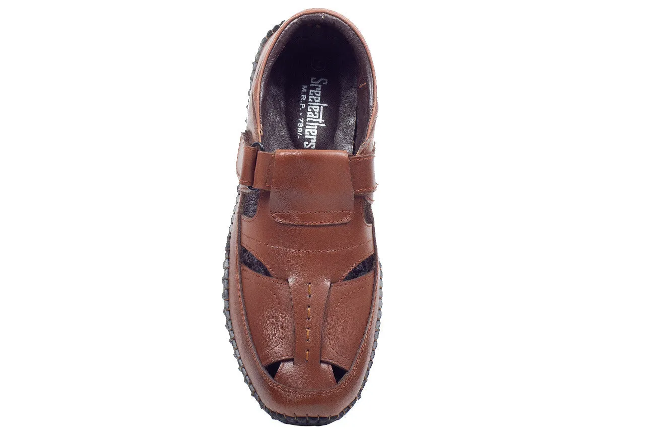 Mens leather fisherman sandal 996504
