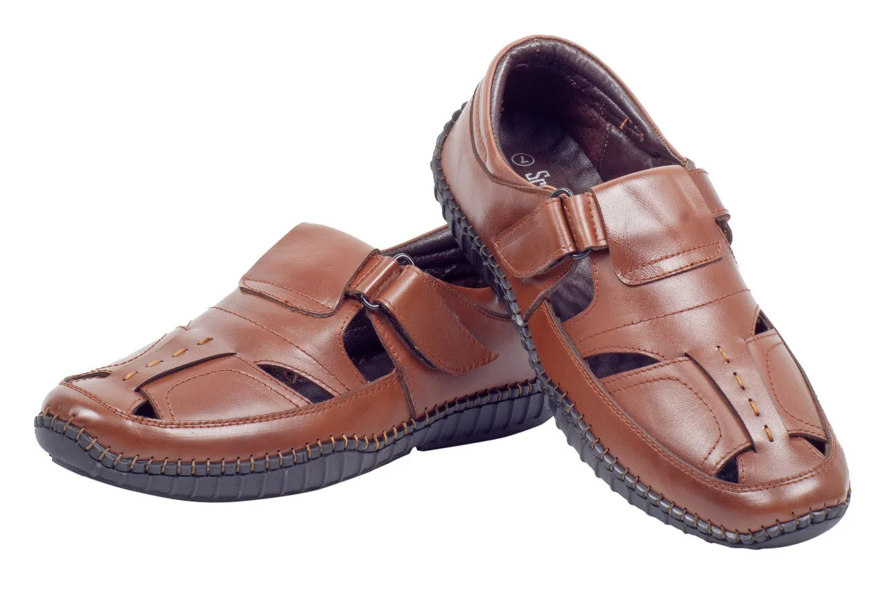 Mens leather fisherman sandal 996504