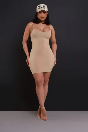 Molly Strappy Mini Dress - Khaki