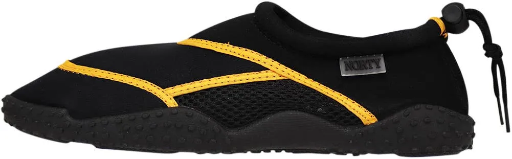 NORTY Big Kids 4-8 Black-Orange Watershoe 39464BK