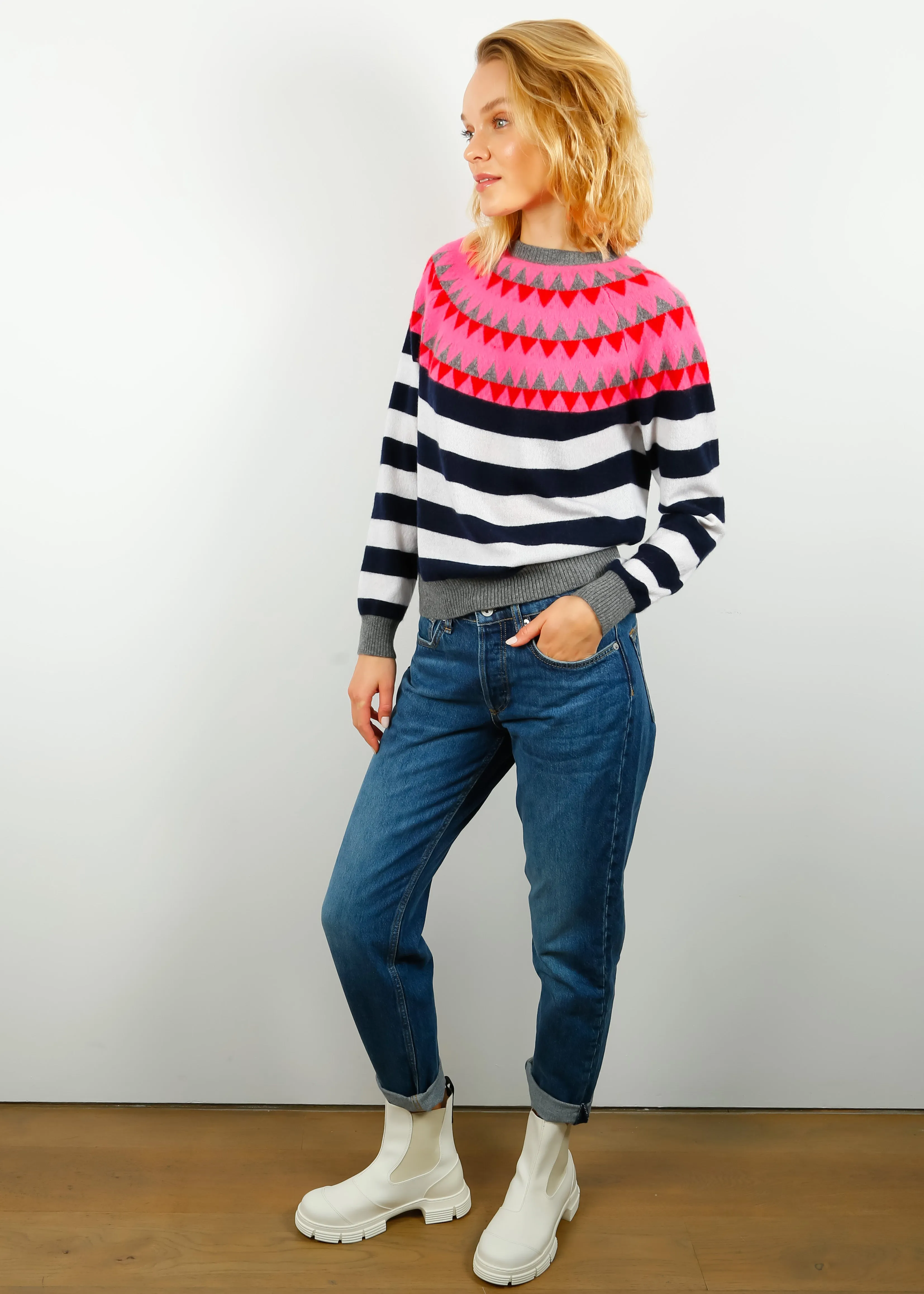 R&B Rosa Mid Rose Boyfriend in Jinx