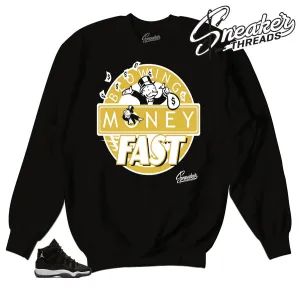 Retro 11 Stingray Blowing Money Fast Sweater