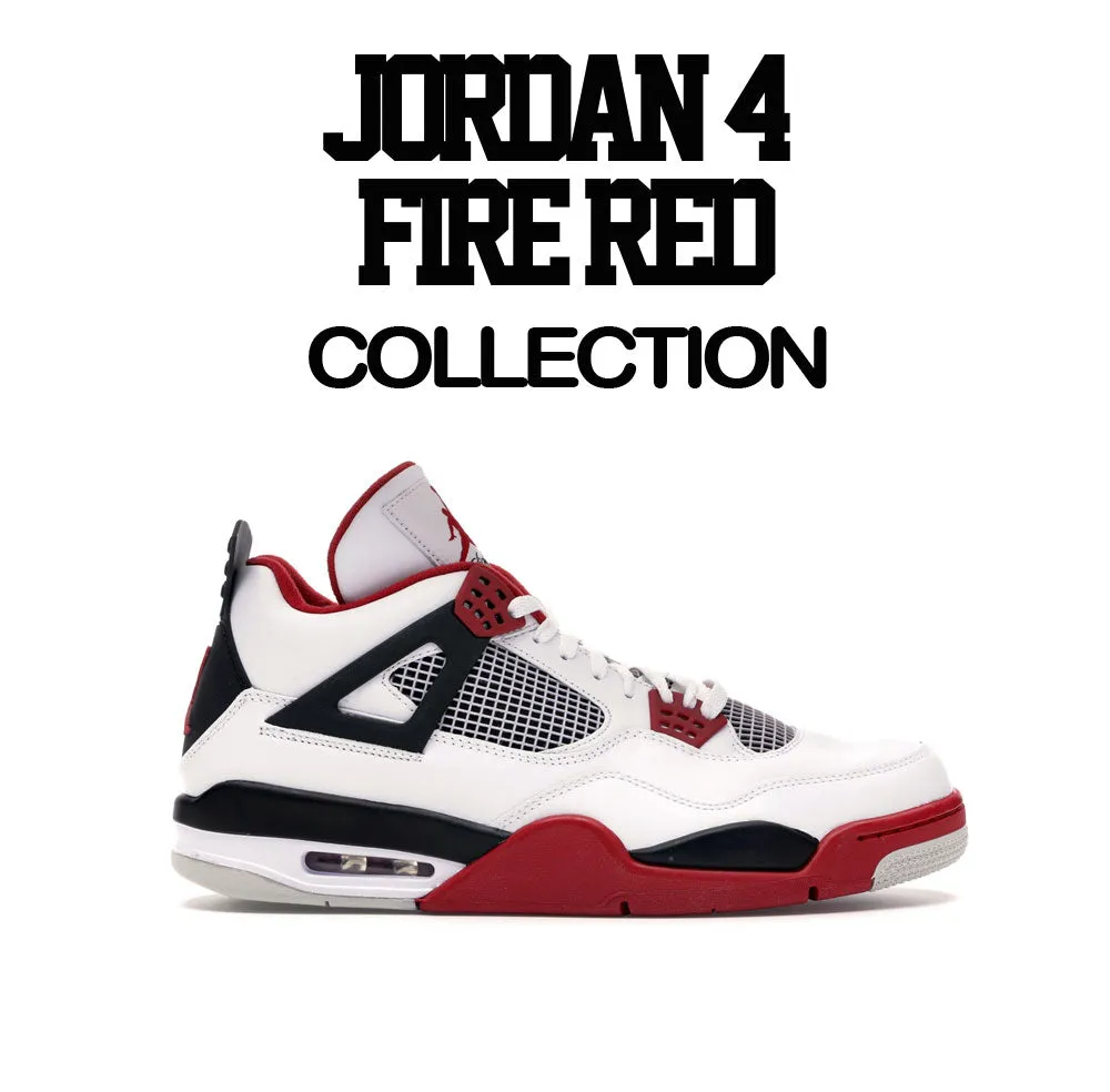 Retro 4 Fire Red Blowing Money Fast Shirt
