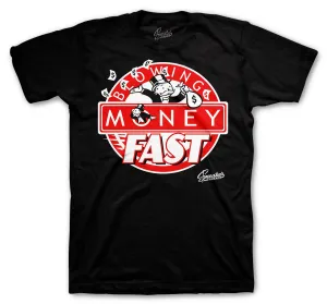 Retro 4 Fire Red Blowing Money Fast Shirt