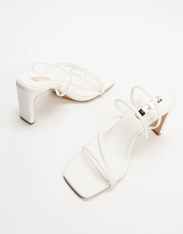 Ryleigh Heel - White Lizard
