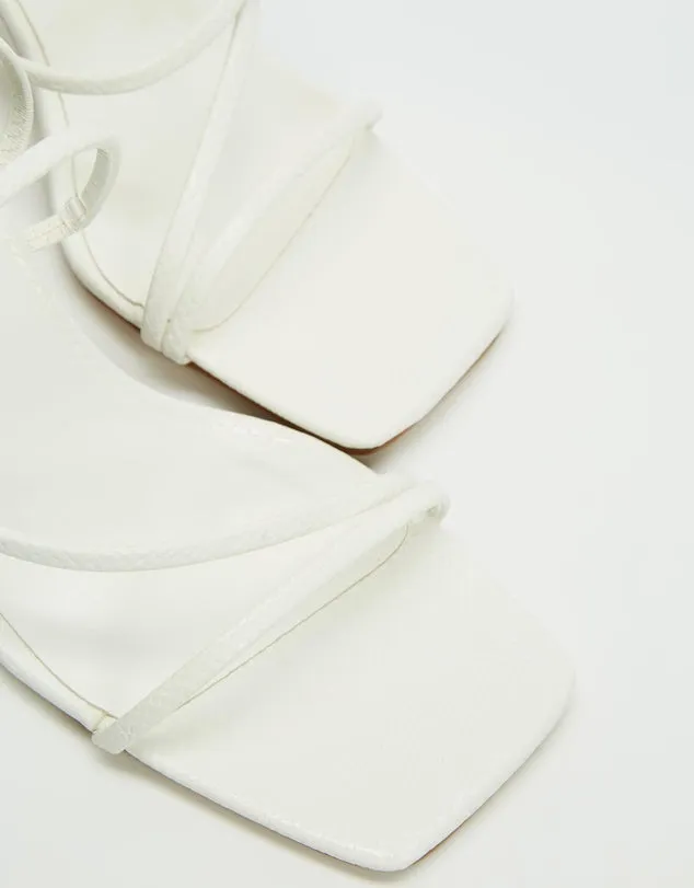 Ryleigh Heel - White Lizard
