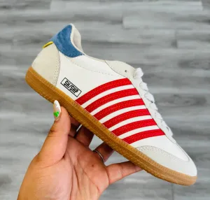 ShuShop Retro Vibes Dark Red Sneakers